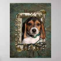 Fathers Day DAD - Stone Paws - Beagle Puppy