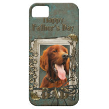 Fathers Day DAD - Stone Paws - Irish Setter