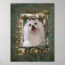 Fathers Day DAD - Stone Paws - Maltese