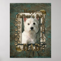 Fathers Day DAD - Stone Paws - Westie