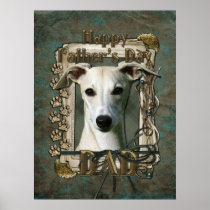 Fathers Day DAD - Stone Paws - Whippet