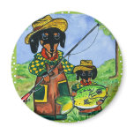 Fathers Day Doxies Fridge Magnet