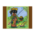Fathers Day Doxies Postcards
