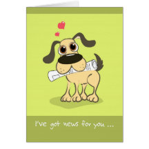 Father's Day From the Dog Cute Greeting Card