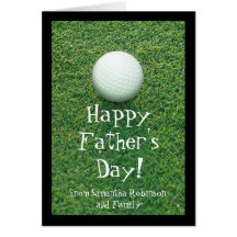 Father's Day Golf Greeting Card