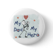 Father's Day Hero Dad Button