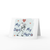 Father's Day Hero Dad Greeting Cards