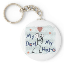 Father's Day Hero Dad Keychains