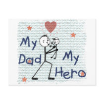 Father's Day Hero Dad Post Card