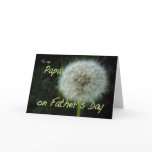 Father's Day Papa dandelion wish for Greeting Cards