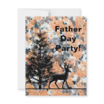 Father's Day Party Invitation Deer