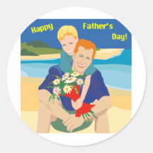Father's Day Round Sticker