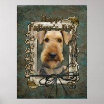 Fathers Day - Stone Paws - Airedale