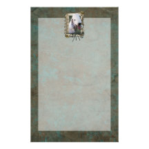 Fathers Day - Stone Paws - Bedlington Terrier Customised Stationery
