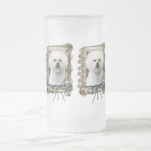 Fathers Day - Stone Paws - Bichon Frise Mug