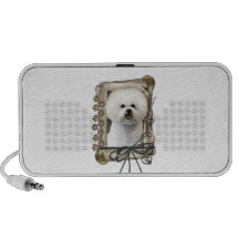 Fathers Day - Stone Paws - Bichon Frise Travel Speaker
