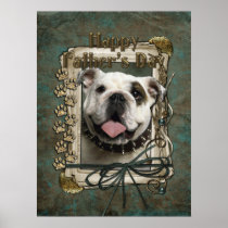 Fathers Day - Stone Paws - Bulldog