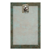 Fathers Day - Stone Paws - Bulldog Stationery Paper