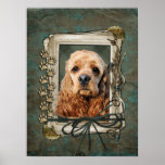 Fathers Day - Stone Paws - Cocker Spaniel Posters