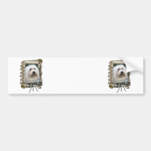 Fathers Day - Stone Paws - Coton de Tulear Bumper Sticker