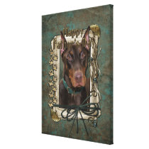 Fathers Day - Stone Paws - Doberman - Red
