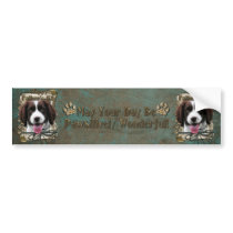 Fathers Day -Stone Paws - English Springer Spaniel Bumper Stickers
