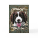 Fathers Day -Stone Paws - English Springer Spaniel cards
