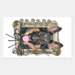 Fathers Day - Stone Paws - German Shepherd - Kuno Stickers