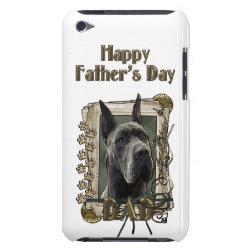 Fathers Day - Stone Paws - Great Dane - Grey iPod Touch Case