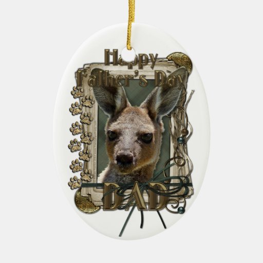 Fathers Day - Stone Paws - Kangaroo Christmas Ornaments