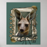 Fathers Day - Stone Paws - Kangaroo Poster