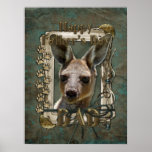 Fathers Day - Stone Paws - Kangaroo Posters