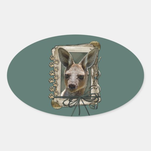 Fathers Day - Stone Paws - Kangaroo Sticker