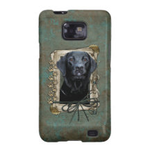 Fathers Day - Stone Paws - Labrador - Black Galaxy S2 Covers
