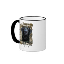 Fathers Day - Stone Paws - Labrador - Black - Gaug Coffee Mugs