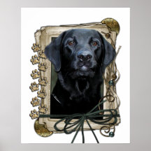 Fathers Day - Stone Paws - Labrador - Black Print