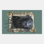 Fathers Day - Stone Paws - Labrador - Black Sticker