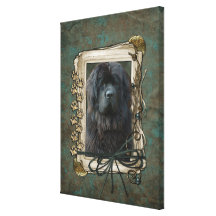 Fathers Day - Stone Paws - Newfoundland Canvas Prints