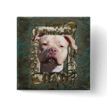 Fathers Day - Stone Paws - Pitbull - Jersey Girl Pin