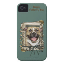 Fathers Day - Stone Paws - Pitbull - Tigger Case-Mate iPhone 4 Case