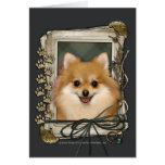 Fathers Day - Stone Paws - Pomeranian Cards