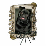 Fathers Day - Stone Paws - Pug - Ruffy Photo Sculptures