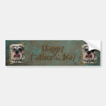 Fathers Day - Stone Paws - Schnauzer Bumper Stickers