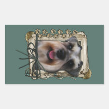 Fathers Day - Stone Paws - Schnauzer Sticker