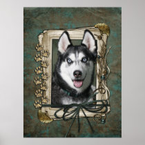 Fathers Day - Stone Paws - Siberian Husky