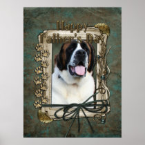 Fathers Day - Stone Paws - St Bernard - Mae