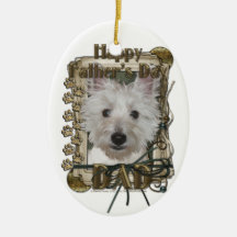 Fathers Day - Stone Paws - West Highland Terrier Ornament