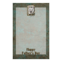 Fathers Day - Stone Paws - West Highland Terrier Personalised Stationery