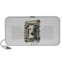 Fathers Day - Stone Paws - Whippet iPhone Speakers