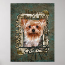 Fathers Day - Stone Paws - Yorkshire Terrier